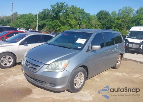 2007 Honda Odyssey Ex-L из США, поврежденный, VIN 5FNRL38747B049635